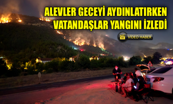 Karabük'te orman yangınını kamp sandalyesine yaslanıp izlediler