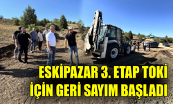 Eskipazar’da 3. etap TOKİ projesinde ilk kazma vuruldu