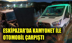 Karabük’te kamyonet ile otomobil çarpıştı: 2 yaralı
