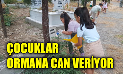 Karabük’te genç gönüllülerden fidanlara sevgi eli