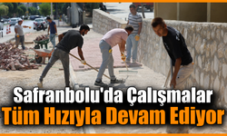 Safranbolu’da yol ve kaldırım çalışmaları hız kazandı