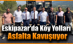 Karabük’te köy yollarında asfalt çalışmaları sürüyor