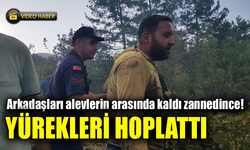 Alevlerden kurtuldu, arkadaşlarını kaybettiğini sanıp panikledi