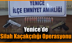 Yenice'de eğlence mekanında ruhsatsız silahlar ele geçirildi