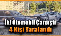 İki otomobilin çarpıştığı kazada 4 kişi yaralandı