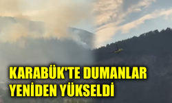 Karabük'te orman yangınına helikopterle müdahale