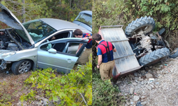 Karabük’te iki ayrı trafik kazası: 2 yaralı