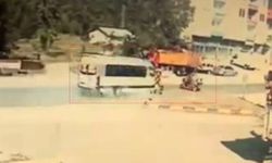 Abdipaşa’da yaşanan kaza güvenlik kamerasına yansıdı
