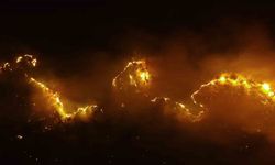 Kastamonu’da orman yangınları geceyi aydınlattı