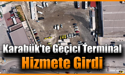 Terminal yenileniyor, hizmet geçici alanla devam ediyor