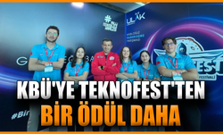 KBÜ takımı TEKNOFEST’te "En İyi Takım Ruhu" ödülünü kazandı