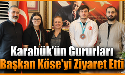 Başkan Köse şampiyon sporcuları makamında ağırladı