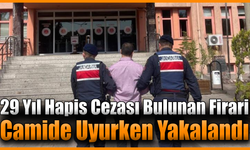 Cezaevi firarisi camide uyurken yakalandı