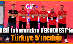 KBÜ KÜP-X Takımı TEKNOFEST’te Türkiye 5’incisi Oldu