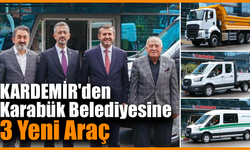 KARDEMİR, Karabük Belediyesi’ne 3 araç hibe etti