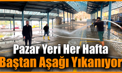 Eskipazar Belediyesi’nden pazar öncesi temizlik mesaisi
