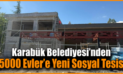 5000 Evler’de sosyal tesis çalışmaları sürüyor