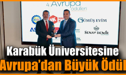 Avrupa Sosyal Proje Ödülü Karabük Üniversitesi’ne gitti