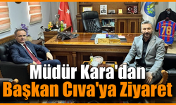 Başkan Cıva İller Bankası Bölge Müdürü Kara'yı ağırladı