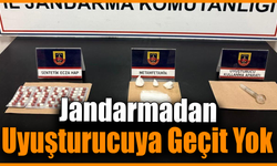 Jandarma 53 sentetik hap ve metamfetamin ele geçirdi