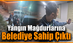 Yangın sonrası 28 kişi belediye misafirhanesine yerleştirildi