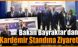 Enerji Bakanı Bayraktar, Kardemir standını ziyaret etti