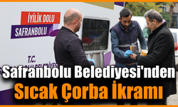 Safranbolu esnafı sıcak çorba ikramı ile moral buldu