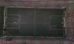 Bolu’da halı saha yine bozuldu!