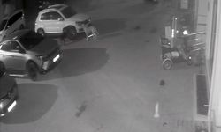 Sokak köpekleri park halindeki aracı parçaladı: O anlar kamerada