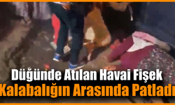 Düğünde korku dolu anlar: Havai fişekler kalabalığın ortasında patladı