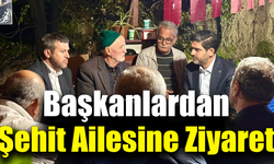 AK Parti İl Başkanı Salt ve Başkan Çetinkaya, şehit ailesini yalnız bırakmadı