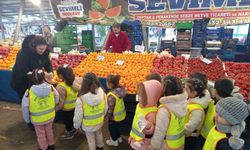 Anaokulu Öğrencilerinden Yerli Malı Haftası'na anlamlı ziyaret
