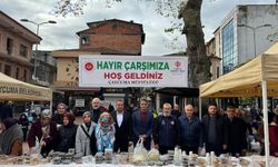 Çaycuma'da 'Gazze Yararına Hayır Çarşısı' kuruldu