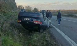 Çaycuma'da otomobil takla atarak durabildi: 1 yaralı
