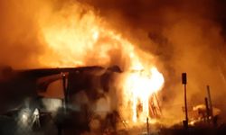 Bolu’da boş hindi kümesinde çıkan yangın paniğe neden oldu