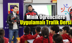 Miniklere trafik kuralları eğlenceli dersle öğretildi