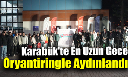 Karabük’te sporcular zaman ve karanlıkla yarıştı