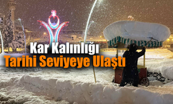 Karabük'te 75 santimetre karla eski rekor geride kaldı