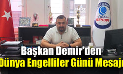 AGD Spor Başkanı Demir: "Engeller değil gönüller konuşsun"
