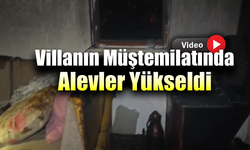 Villanın müştemilatında çıkan yangın kısa sürede söndürüldü