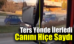Ters yönde giden elektrikli araç sürücüleri korkuttu