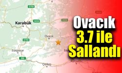 Ovacık’ta deprem kısa süreli paniğe neden oldu