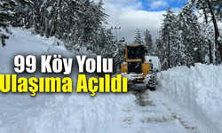 Karabük’te kar yağışı sonrası köy yolları yeniden açıldı