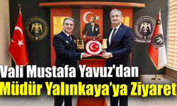 Vali Yavuz'dan POMEM Müdürü Yalınkaya’ya iade-i ziyaret