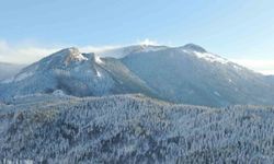 Yaralıgöz Dağı'nda muhteşem kar manzarası