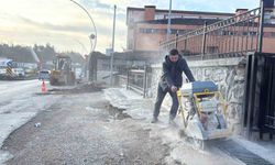 Karabük'te yol ve kaldırım seferberliği devam ediyor