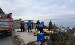 Karadeniz Ereğli'de plajlar bölgesindeki kaçak yapılan kaldırıldı