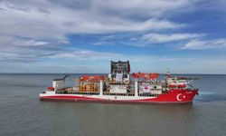 Yıldırım sondaj gemisi Filyos’ta havadan görüntülendi