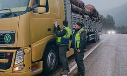 Bolu’da orman emvali taşıyan araçlara sıkı denetim