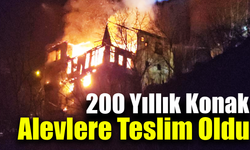 Safranbolu'da tarihi konak alevlere yenildi